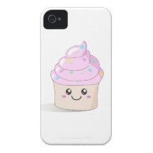 Pink Cute Cupcake iPhone 4 Case-Mate Case