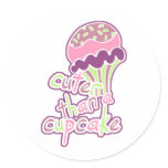 Pink Cuter than a Cupcake Sticker