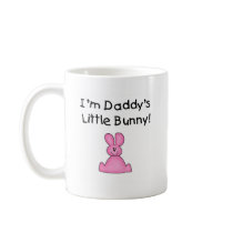 Pink Daddy's Little Bunny T-shirts and Gifts Mugs