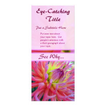 Pink Dahlia Business Advert Rack Cards
