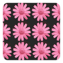 Pink Daisies Design Sticker