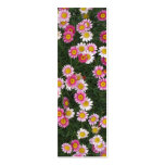 Pink Daisies Flowers Bookmarks Photo Art Business Cards