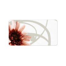 Pink Daisy Address Label