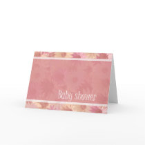Pink Daisy Baby Shower Invites Cards