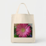Pink Daisy Princess Tote Bags