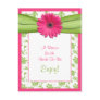 Pink Daisy Recipe Card for the Bride to Be Post Cards