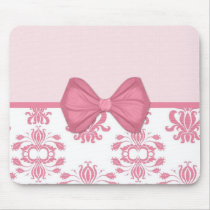 Pink Damask (17) Mousepad
