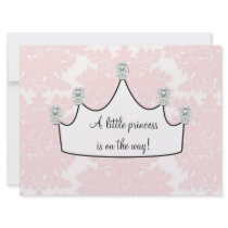 Pink Damask Princess Baby Girl Shower