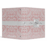 Pink Damask S Monogrammed Baby Album Binder