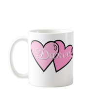 Pink Dance Hearts Mug