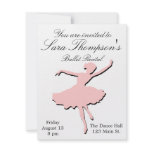Pink Dance Recital Invitation