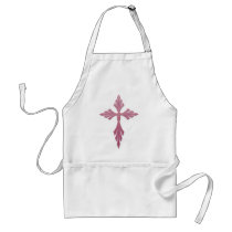 PINK DECORATIVE CROSS APRON