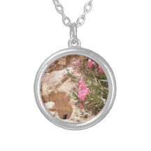 Pink Desert Flowers Necklaces