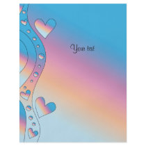 Pink design with hearts flyers