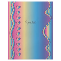 Pink design with hearts full color flyer