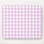 Pink Diamond Print Mousepad