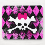 Pink Diamond Skull Mousepad