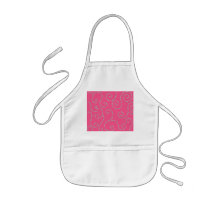 Pink diamond swirls apron