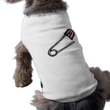 Pink Diaper Pin Pet Shirt