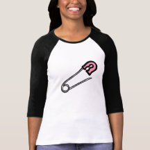 Pink Diaper Pin Tees