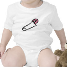 Pink Diaper Pin Tshirt