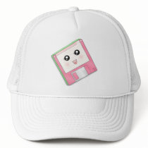 Pink Diskette Trucker Hat
