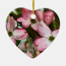 Pink Dogwood Closeup Christmas Ornaments