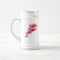 Pink Dolphin Design Beer Stein Coffee Mugs