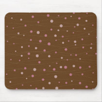 Pink Dots and Wave Mouse Pads