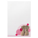 Pink dots custom stationery