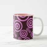 Pink dots swirls mug