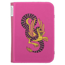 Pink Dragon Kindle Case