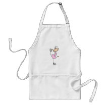 Pink Dress Figure Skater T-shirts and Gifts Apron