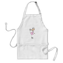 Pink Dress Figure Skater T-shirts and Gifts Apron