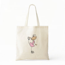 Pink Dress Figure Skater T-shirts and Gifts Canvas Bags