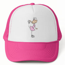 Pink Dress Figure Skater T-shirts and Gifts Trucker Hats