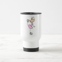 Pink Dress Figure Skater T-shirts and Gifts Coffee Mugs