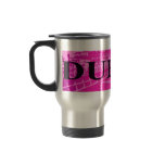 Pink DUBLIN Travel Mug