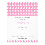 pink duck row baby shower invitation invitations