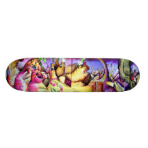 Pink Dune Worm Skateboard