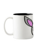 PINK EAR KITTY CAT COFFEE MUG