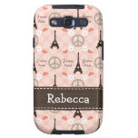 Pink Eiffel Tower Samsung Galaxy S3 Covers