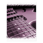 Pink Electric Guitar Close-up Postcards