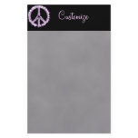 Pink Electric Live Energy Peace Sign Stationery
