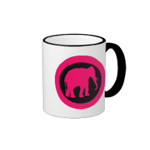 PINK ELEPHANT COFFEE MUG