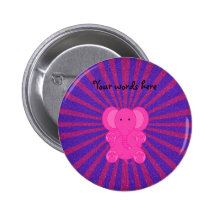 Pink elephant glitter sunburst