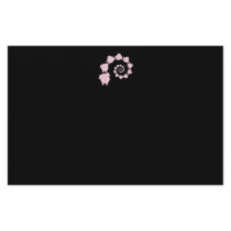 Pink elephant spiral. customized stationery