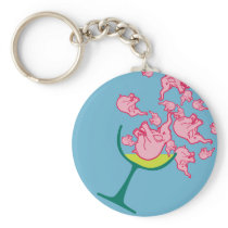 Pink Elephants Key Chains