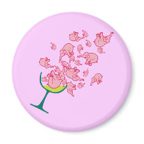 Pink Elephants Magnets