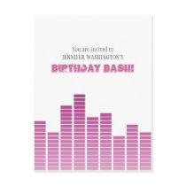 Pink Equalizer Post Card